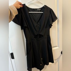 Express romper black small size 2